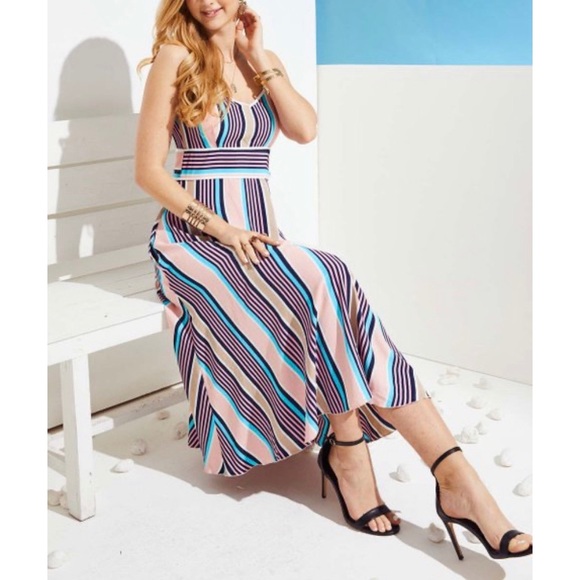 Beautiful Pink Striped Dress - Picture 3 of 6